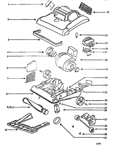 Nozzle and motor assembly