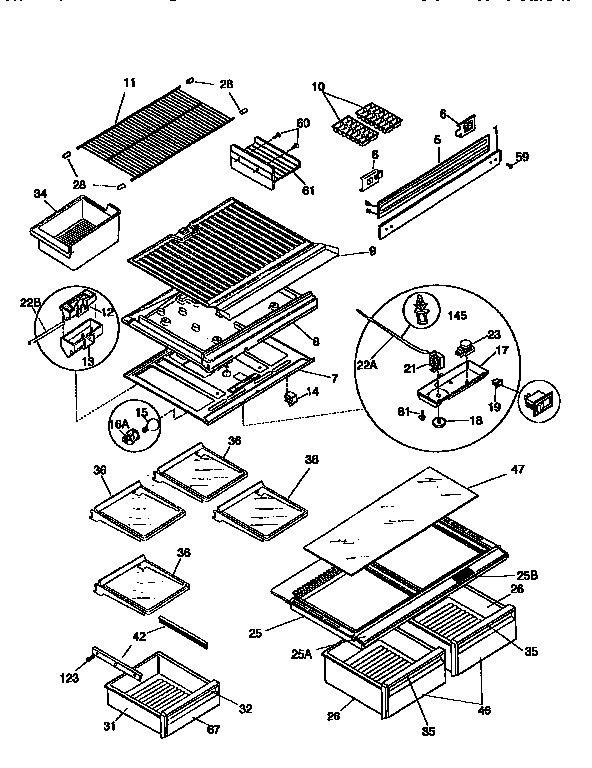 Shelves and accessories