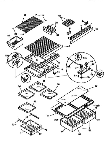 Shelves and accessories