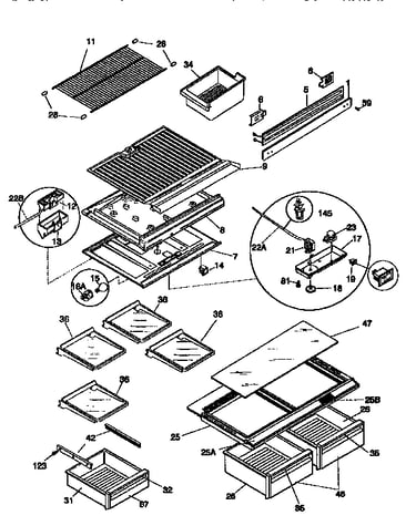 Shelves and accessories