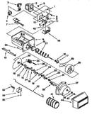 Motor and ice container