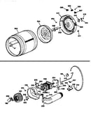 Drum,heater asm,blower&drive asm