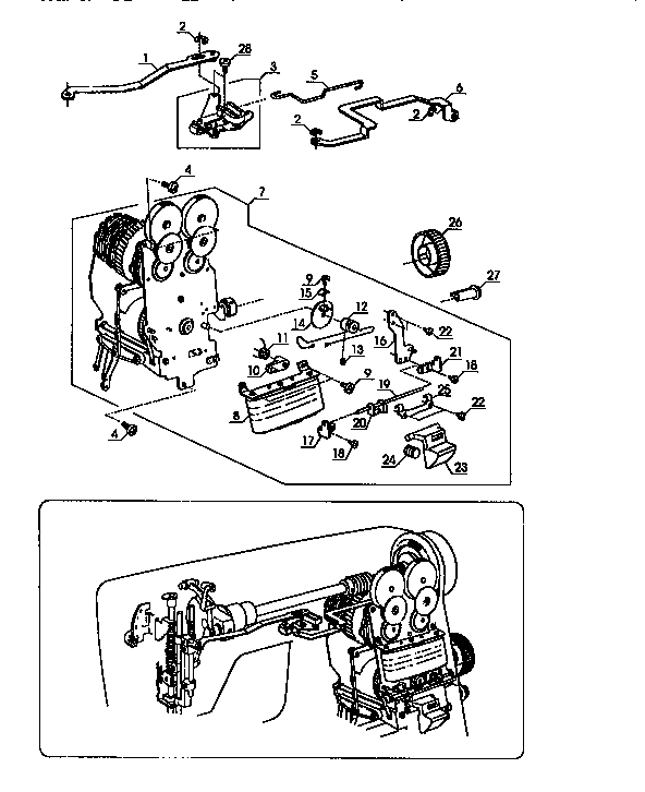Zigzag guide assembly