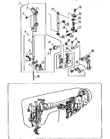 Needle bar unit