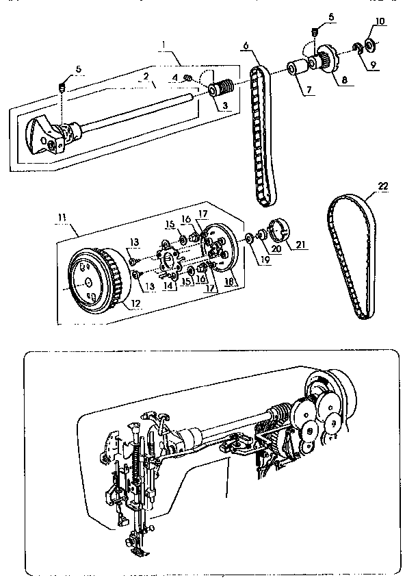 Upper shaft unit