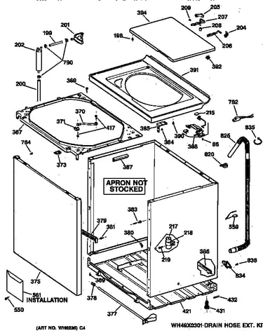 Cabinet, cover & front panel