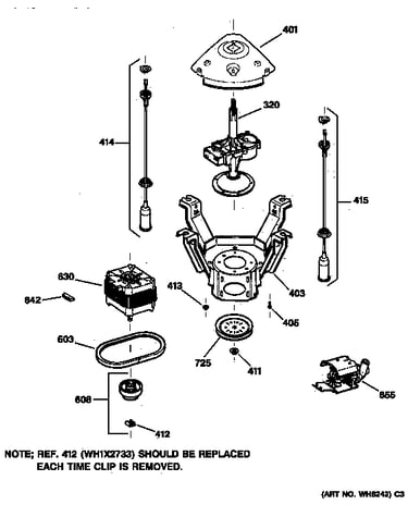 Suspension, pump & drive components