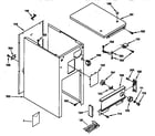 GE GCG1200S5BW cabinet & control parts diagram
