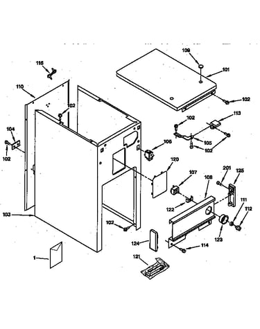 Cabinet & control parts