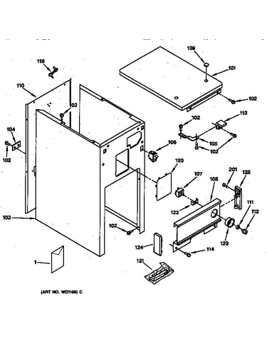 Cabinet & control parts