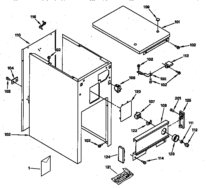 Cabinet & control parts