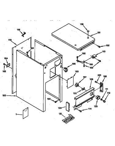 Cabinet & control parts