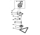 GE GCG1230S5WB motor & drive parts diagram