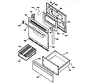 GE JBS30GV4WH door & drawer parts diagram