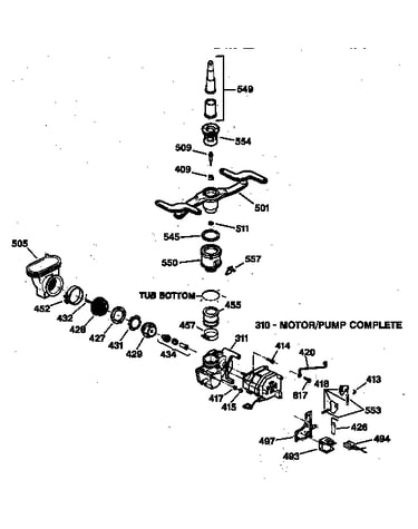 Motor pump mechanism
