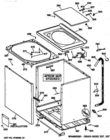 Cabinet, cover & front panel