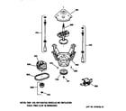 GE WBXR1060T5WW suspension, pump & drive components diagram