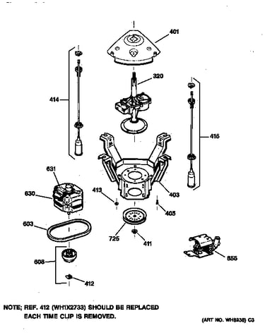 Suspension, pump & drive components