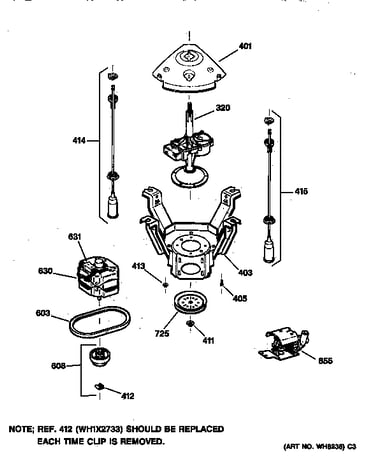 Suspension, pump & drive components