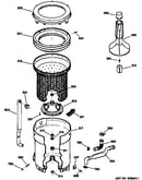 Tub, basket & agitator