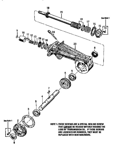 Tiller attachment transmission