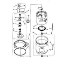 Kenmore 11027812690 agitator,basket,and tub diagram