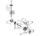 Kenmore 11016202691 gearcase,motor,&pump diagram