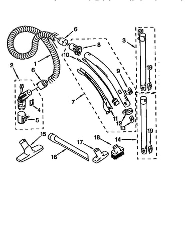 Hose and attachment