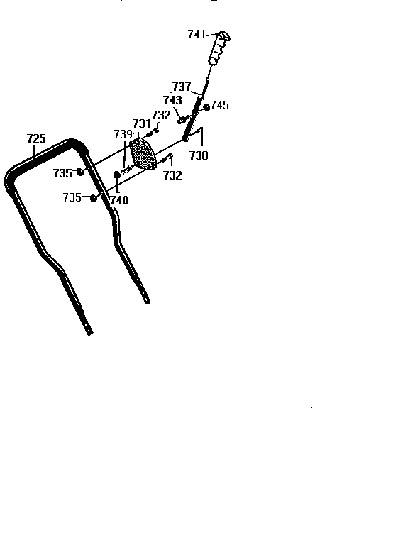 Upper handle assembly