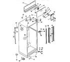 Kenmore 2539768312 cabinet parts diagram