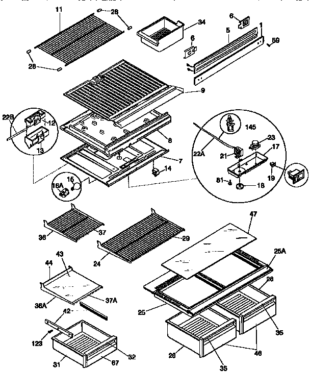 Shelves and accessories