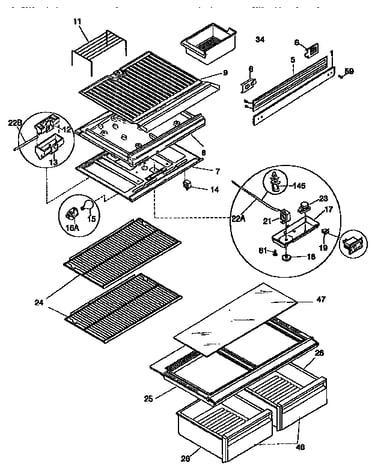 Shelves and accessories