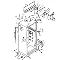Kenmore 2539366402 cabinet parts diagram