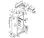 Kenmore 2539366212 cabinet parts diagram