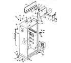 Kenmore 2539366102 cabinet parts diagram