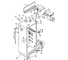 Kenmore 2539366082 cabinet parts diagram