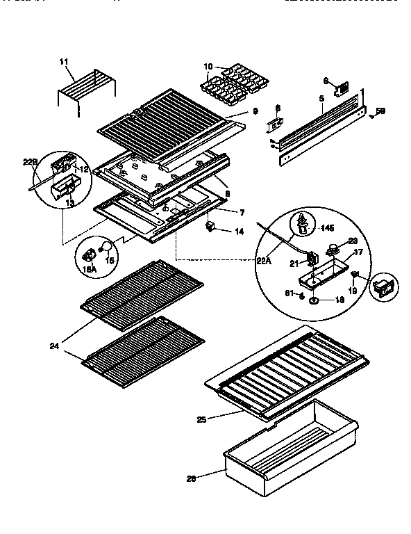 SHELVES AND ACCESSORIES