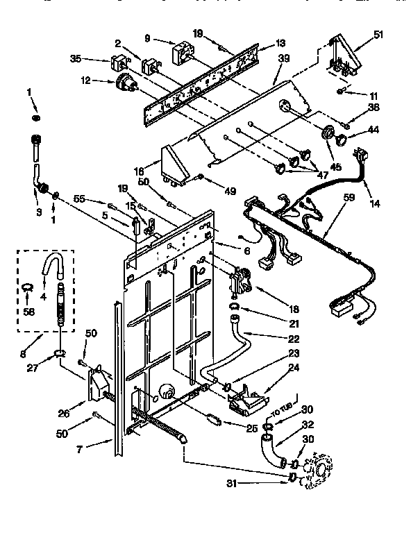 Controls and rear panel