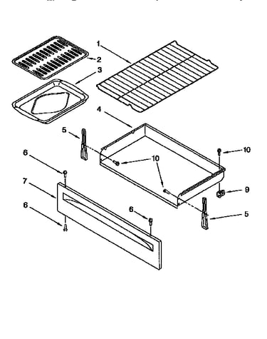 Drawer and broiler