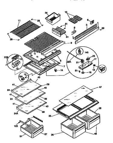 Shelves/controls