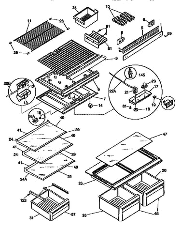 Shelves/controls