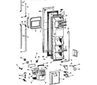 GE TFK24PRXCWW freezer door diagram