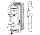 GE TFK24PRXCWW fresh food door diagram