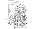 GE TFK24PRXCWW fresh food shelves diagram