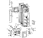 GE TFK27PFXCBB freezer door diagram