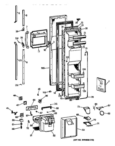 Freezer door