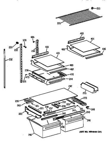 Shelf parts