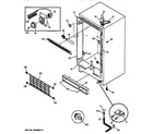 GE FP21SXARWH cabinet, controls & shelves diagram