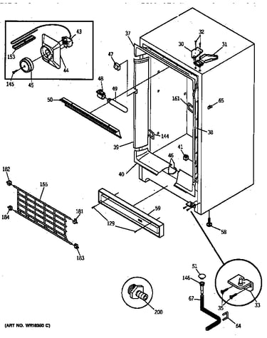 Cabinet, controls & shelves