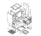 KitchenAid KGRT500BAL1 oven chassis diagram